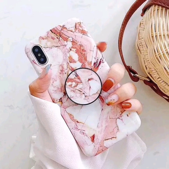 Lana Bean Jewels Accessories - Matte marble iphone case
